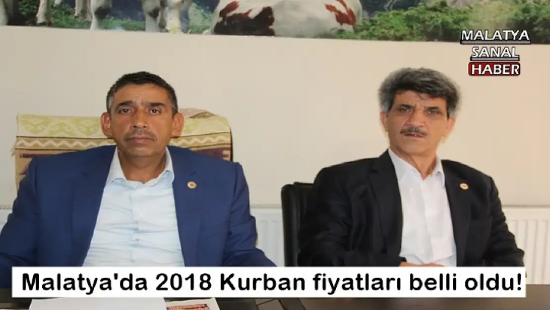 Malatya'da 2018 Kurban fiyatları belli oldu!