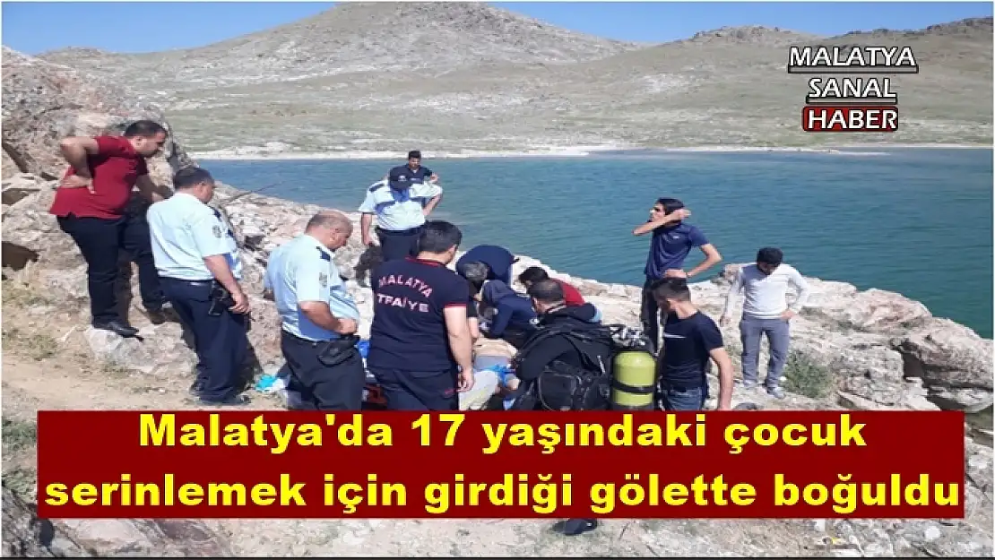 17 yaşındaki çocuk serinlemek için girdiği gölette boğuldu