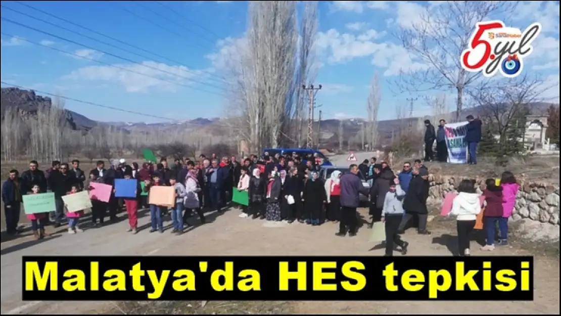 Malatya'da HES tepkisi
