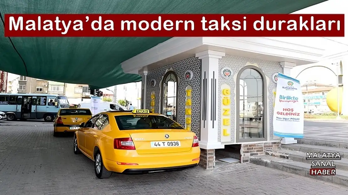 Malatya´da modern taksi durakları