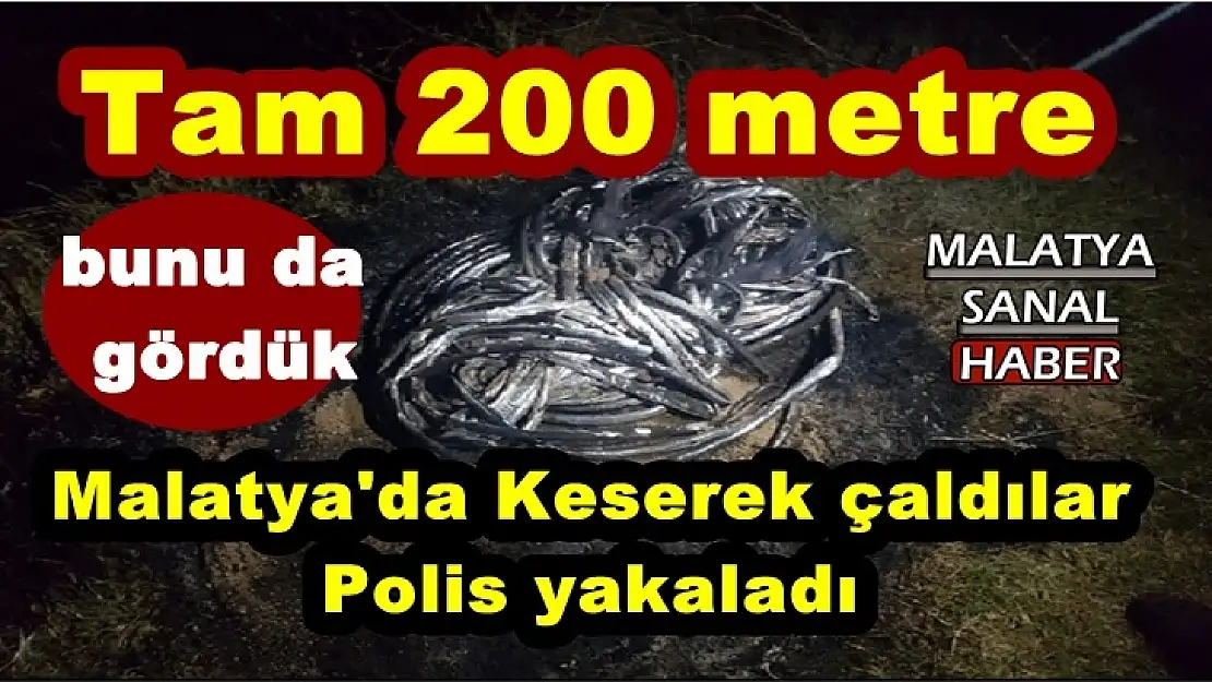 Malatya'da Keserek çaldılar  Polis yakaladı
