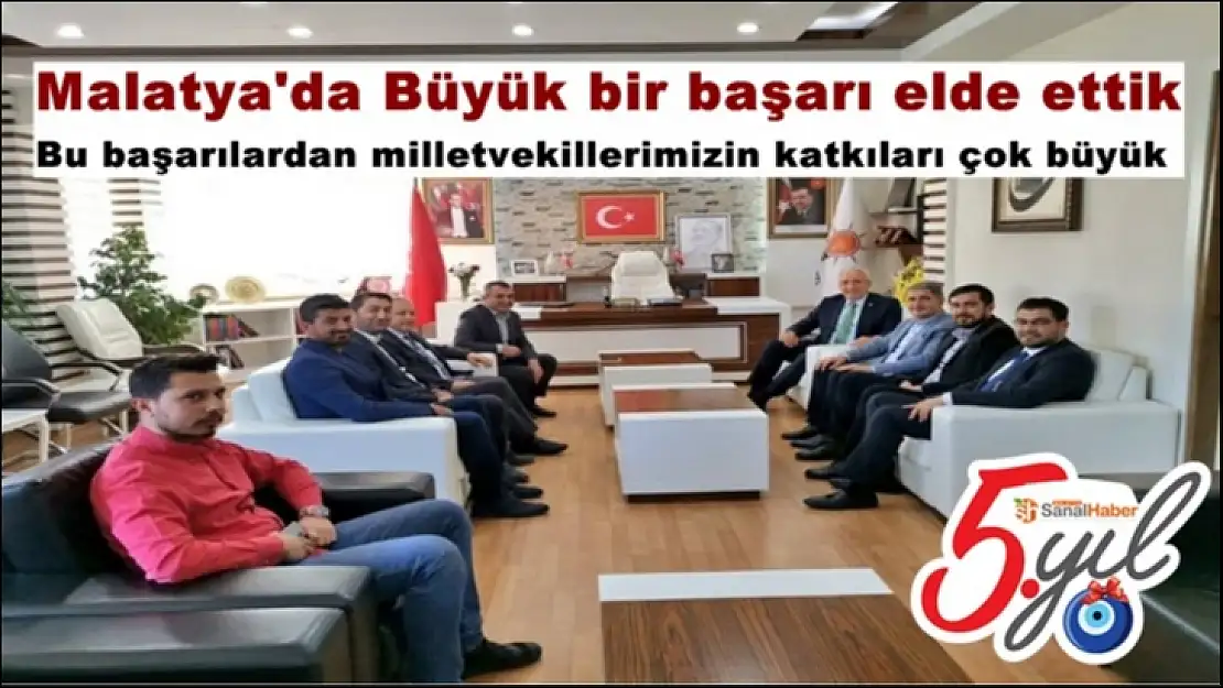 Milletvekili Kahtalı´dan teşkilata teşekkür ziyareti