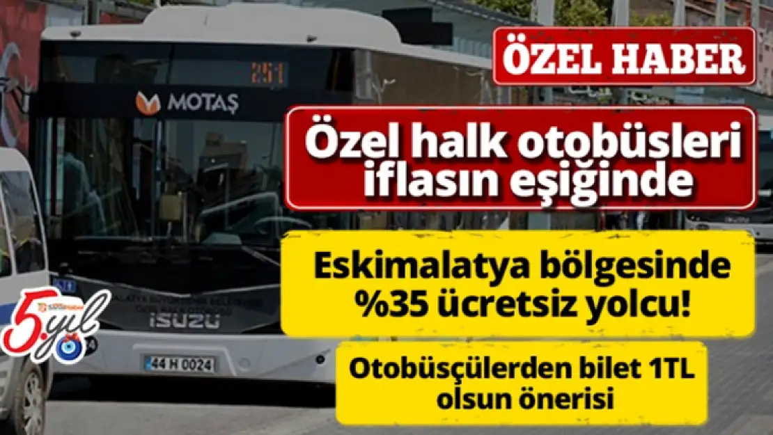 Battalgazi Özel halk otobüsleri İflasın eşiğinde