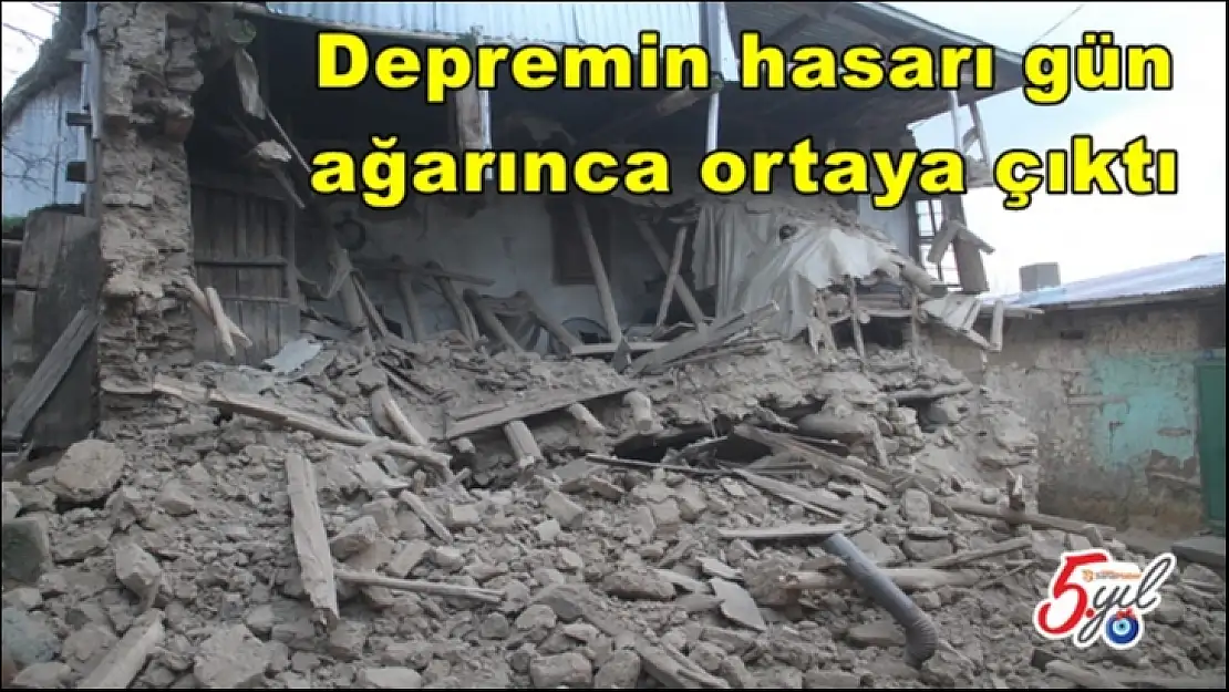 Depremin hasarı gün ağarınca ortaya çıktı