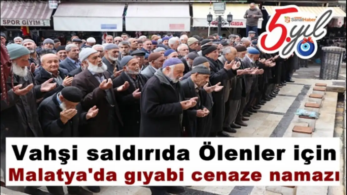 Vahşi saldırıda hayatını kaybedenler için Malatya'da gıyabi cenaze namazı