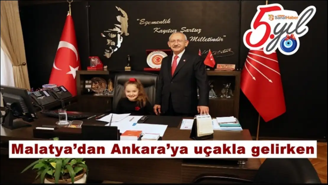 Malatya´dan Ankara´ya uçakla gelirken