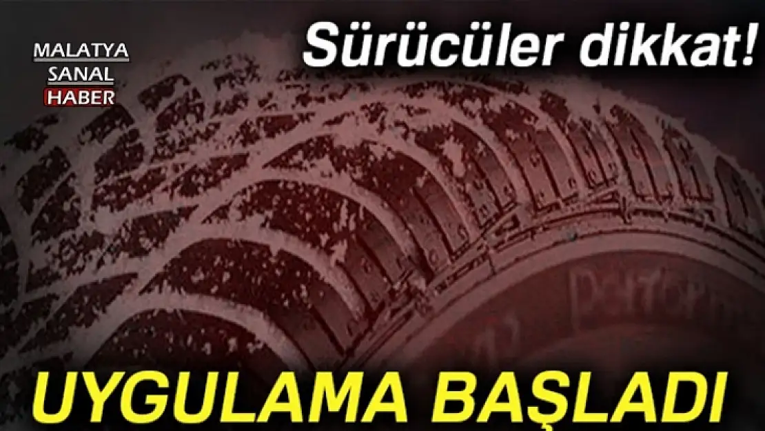 Zorunlu kış lastiği uygulaması başladı