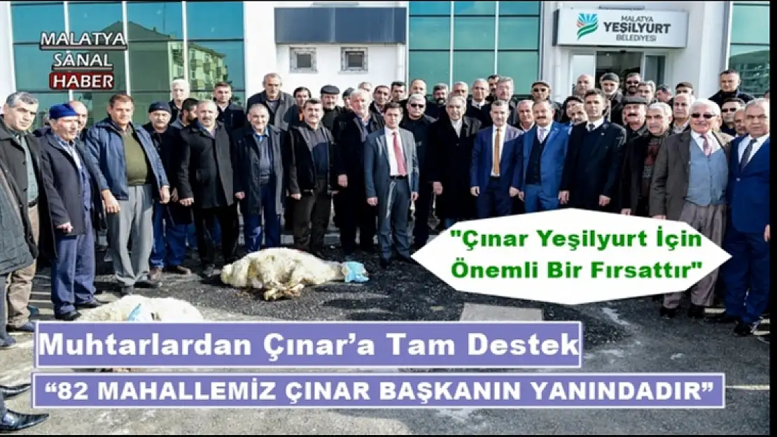 Muhtarlardan Çınar´a Tam Destek