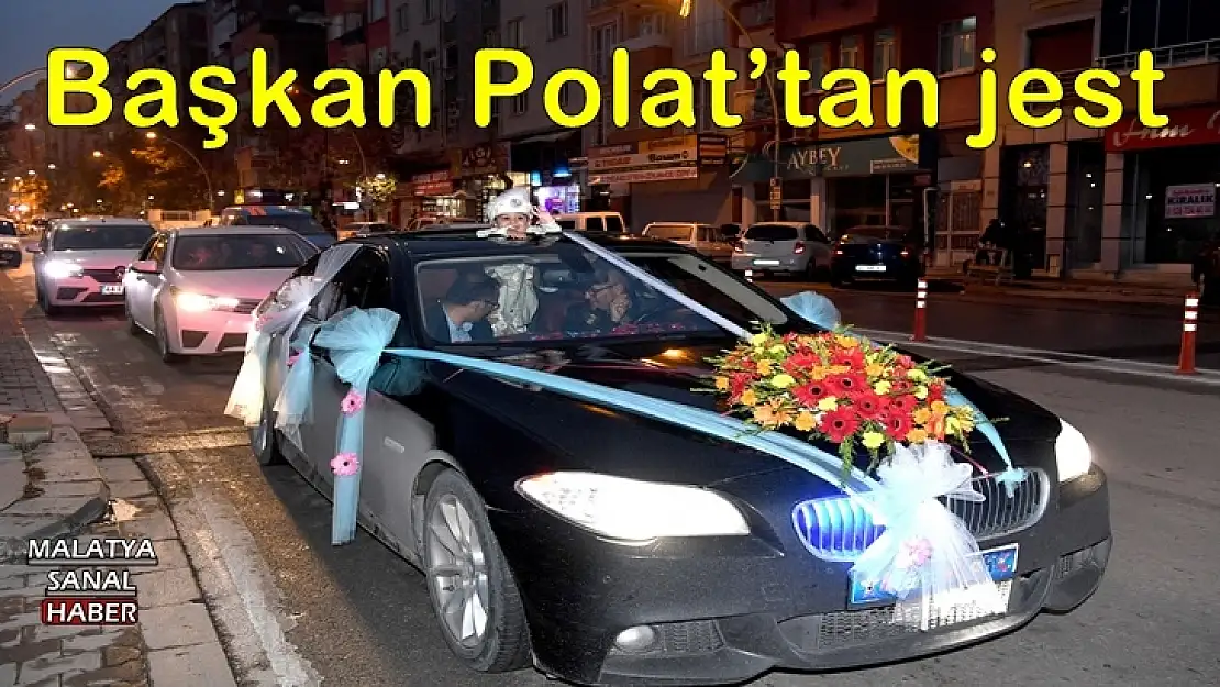 Başkan Polat´tan jest