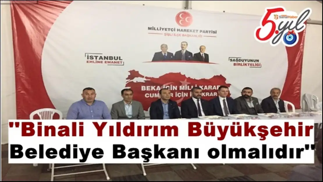Binali Yıldırım Büyükşehir Belediye Başkanı olmalıdır