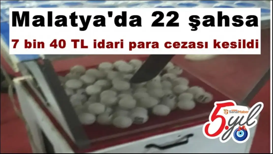 Malatya´da yasa dışı tombala cezası
