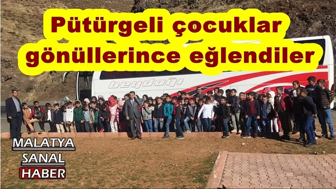 Pütürgeli çocuklar gönüllerince eğlendiler