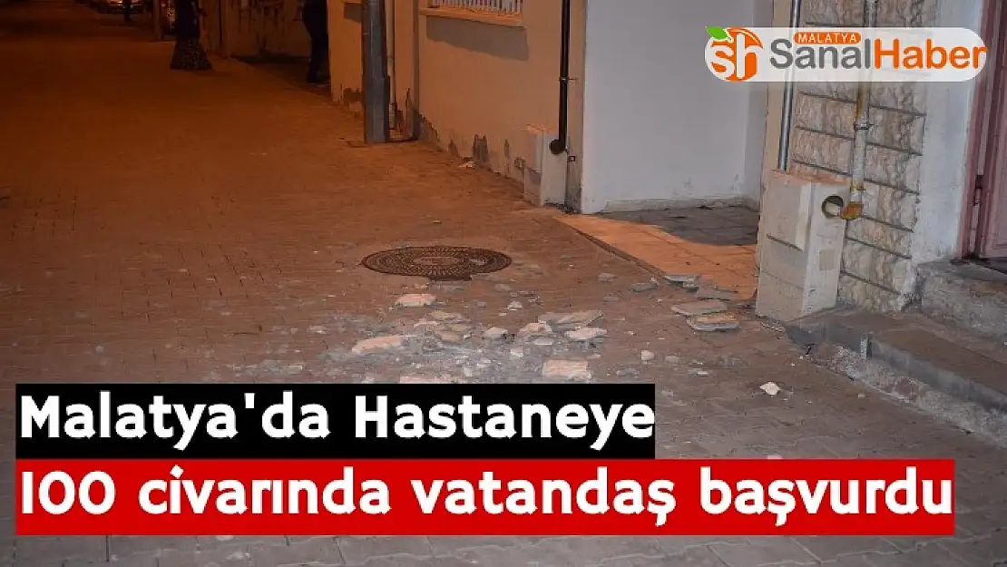 Malatya Hastaneye 100 civarında vatandaş başvurdu