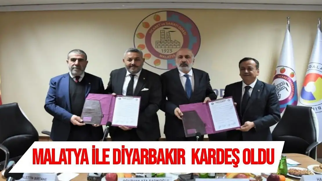 Malatya ile Diyarbakır  kardeş oldu