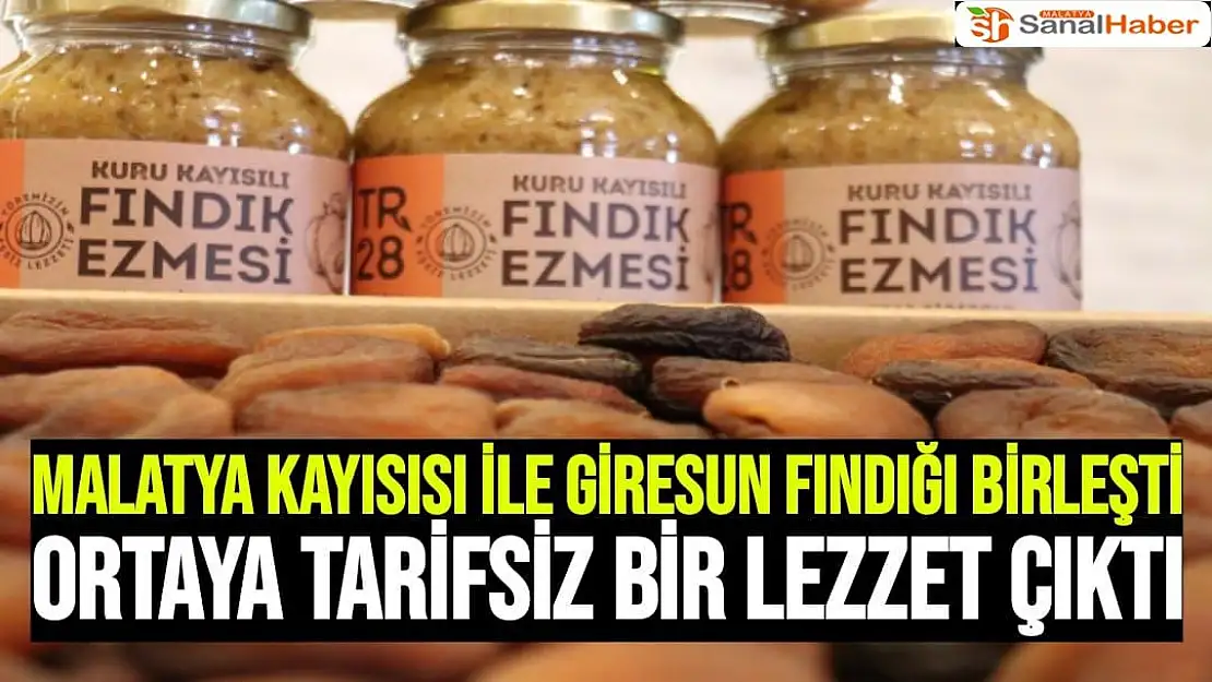 Malatya kayısısı ile Giresun fındığı birleşti ortaya tarifsiz bir lezzet çıktı