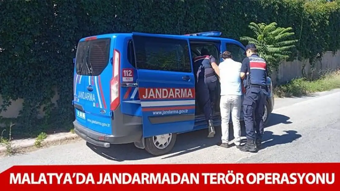 Malatya Malatya´da jandarmadan terör operasyonu