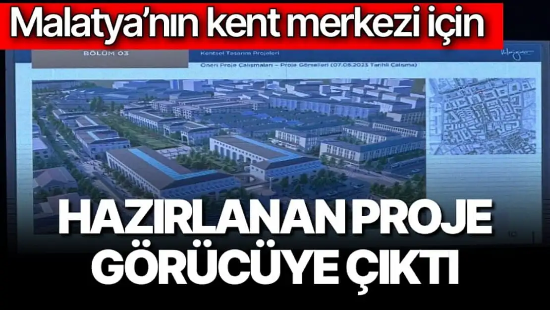 Malatya´nın kent merkezi için hazırlanan proje görücüye çıktı