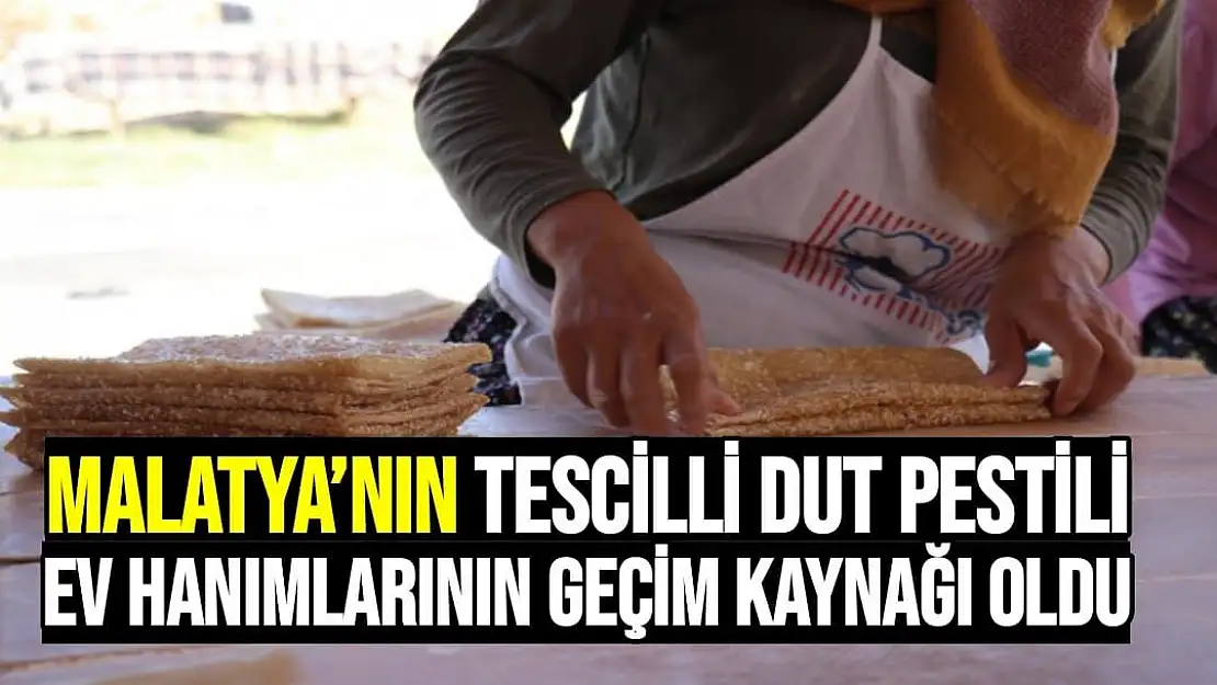 Malatya´nın tescilli dut pestili, ev hanımlarının geçim kaynağı oldu