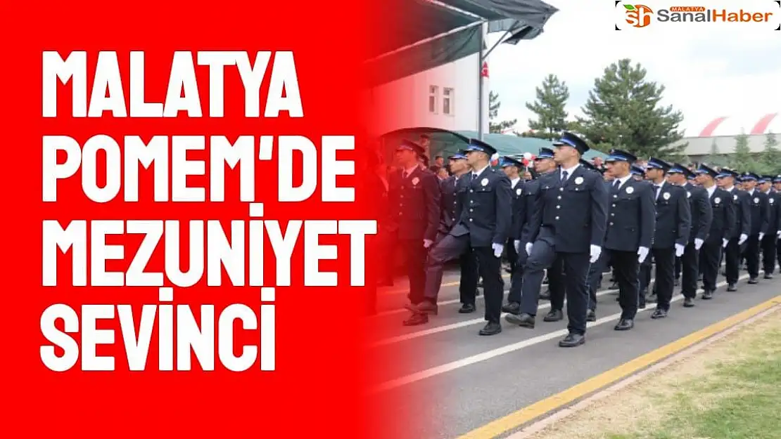 Malatya POMEM'de mezuniyet sevinci