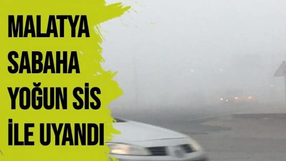 Malatya sabaha yoğun sis ile uyandı