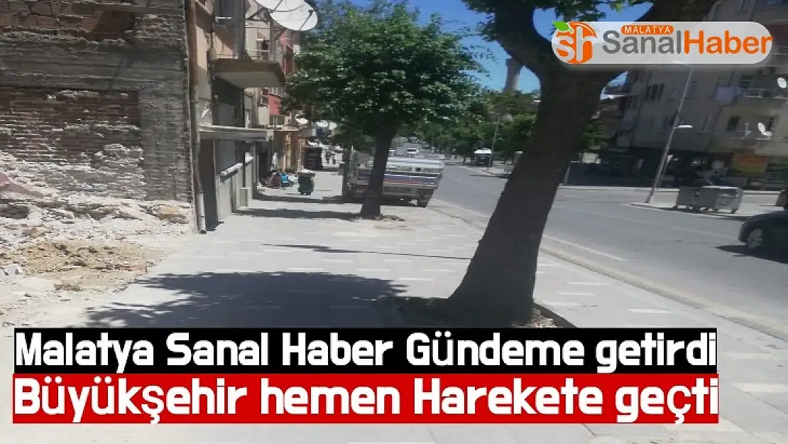 Malatya Sanal Haber Gündeme getirdi Büyükşehir hemen Harekete geçti