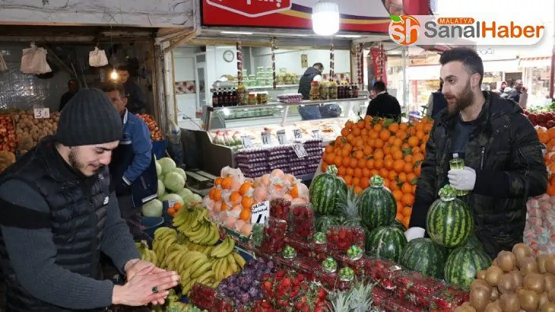 Malatya Sebze Meyve Pazarı´nda hijyenik tedbirler