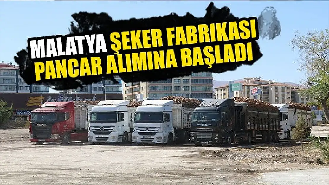 Malatya şeker fabrikası pancar alımına başladı