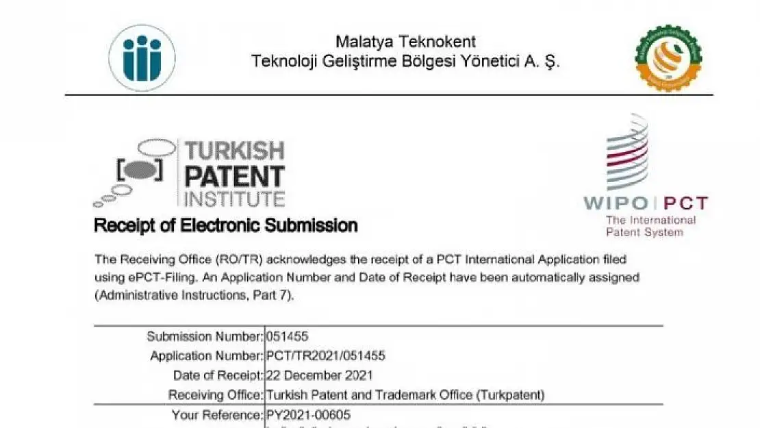 'Malatya Üniversitesi´nin ilk patent başvurusu yapıldı'