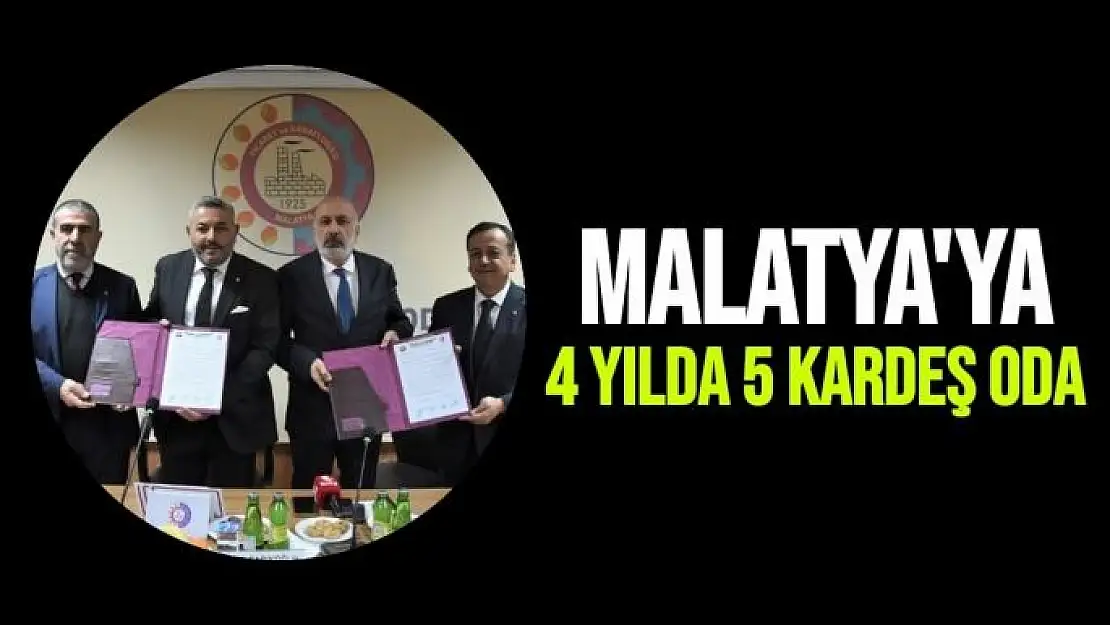 Malatya´ya 4 yılda 5 kardeş oda