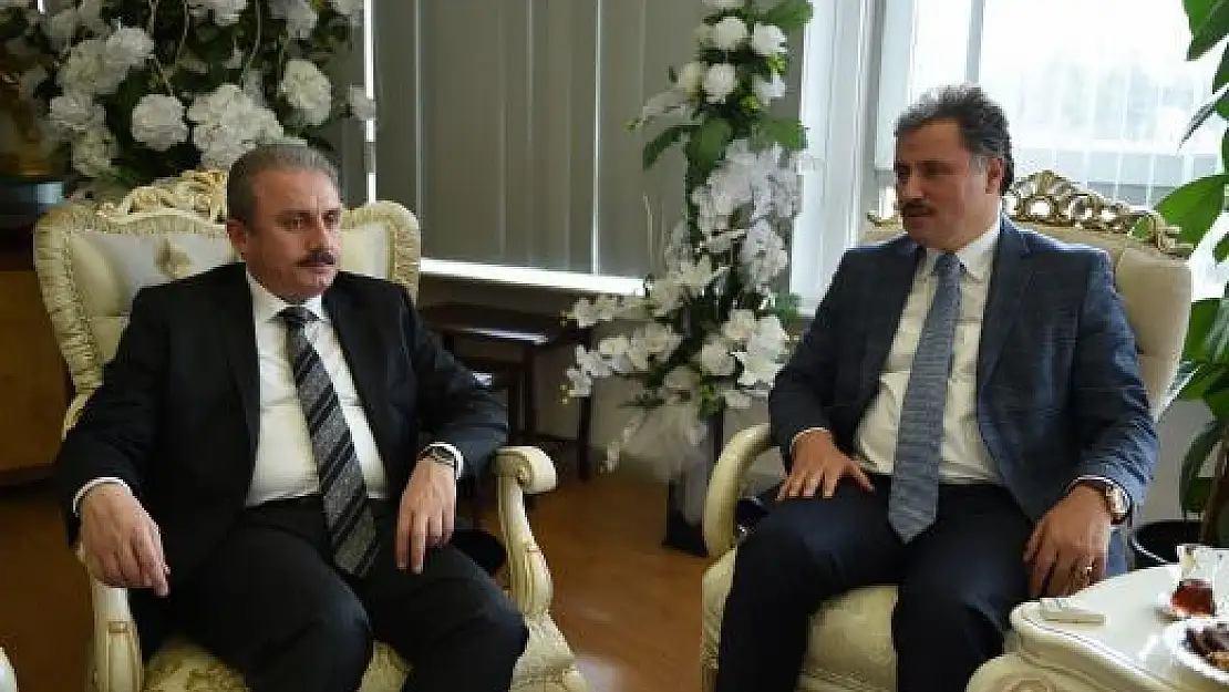 '	 AK PARTİ GENEL BAŞKAN YARDIMCISI PROF. DR. MUSTAFA ŞENTOP BAŞKAN ÇAKIR´I ZİYARET ETTİ'