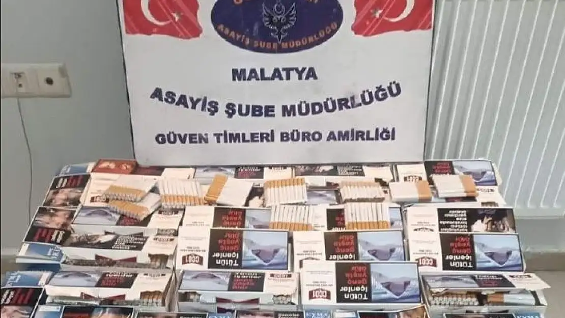 'Malatyada 120 bin adet kaçak sigara ele geçirildi'