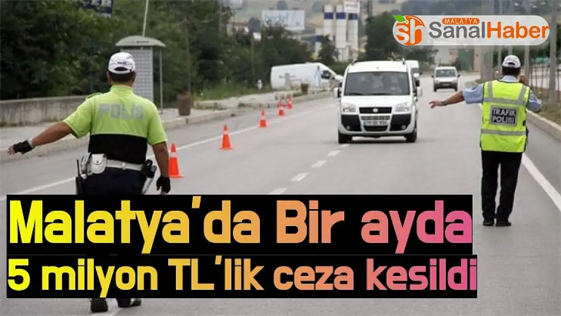 Malatya´da Bir ayda 5 milyon TL´lik ceza kesildi