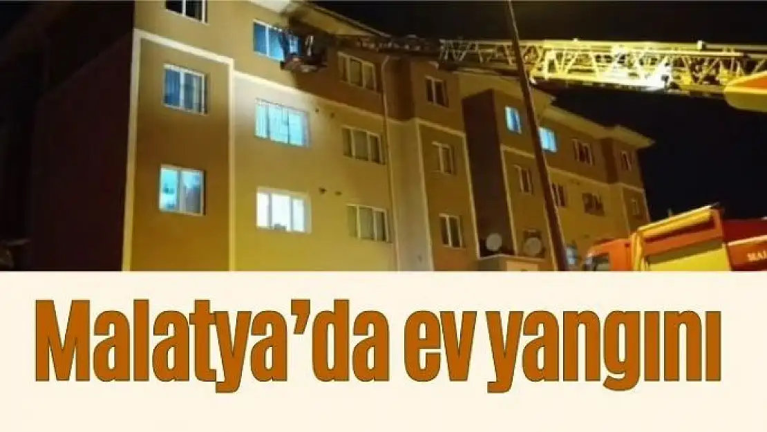 Malatyada ev yangını