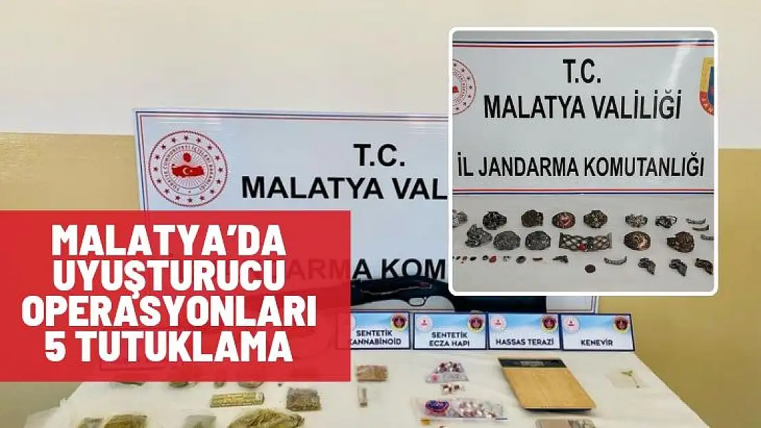 Malatyada uyuşturucu operasyonları