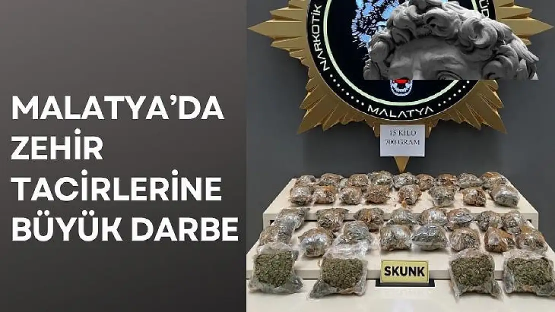 Malatyada zehir tacirlerine büyük darbe