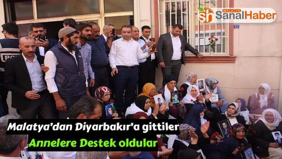 Malatya´dan Diyarbakır´a gittiler Annelere Destek oldular