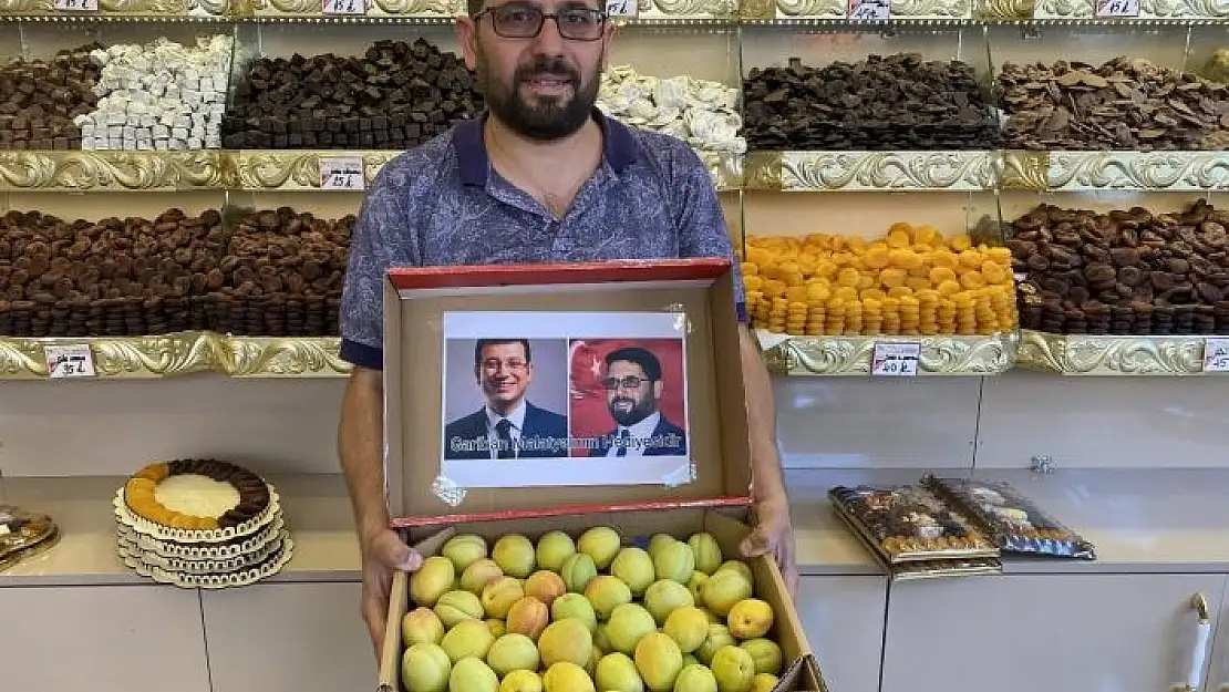 'Malatyalı gariban esnaftan İmamoğlu´na kayısı hediyesi'