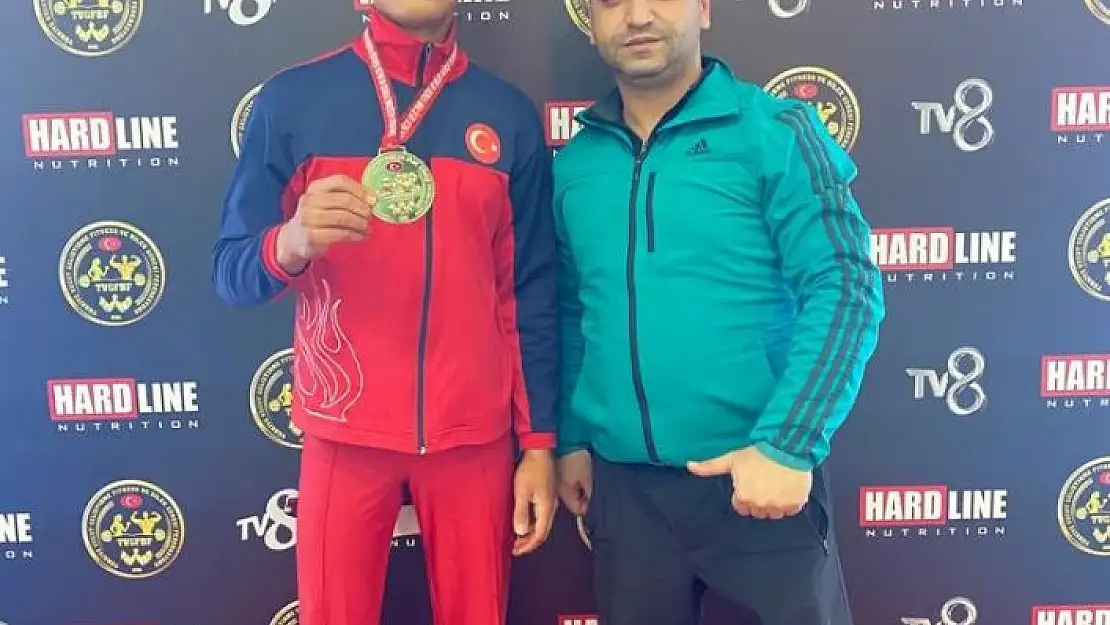'Malatyalı sporcu, vücut geliştirmede Türkiye Şampiyonu oldu'