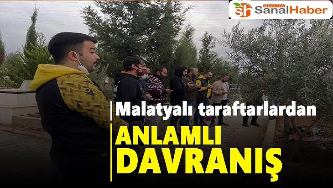 Malatyalı taraftarlardan anlamlı davranış