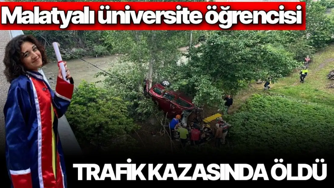 Malatyalı üniversite öğrencisi trafik kazasında öldü