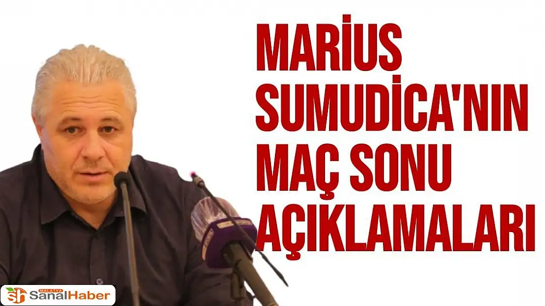 Marius Sumudica'nın Altay Maç Sonu Açıklamaları