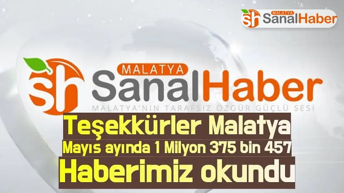 Mayıs ayında 1 Milyon 375 bin 457 Haberimiz okundu
