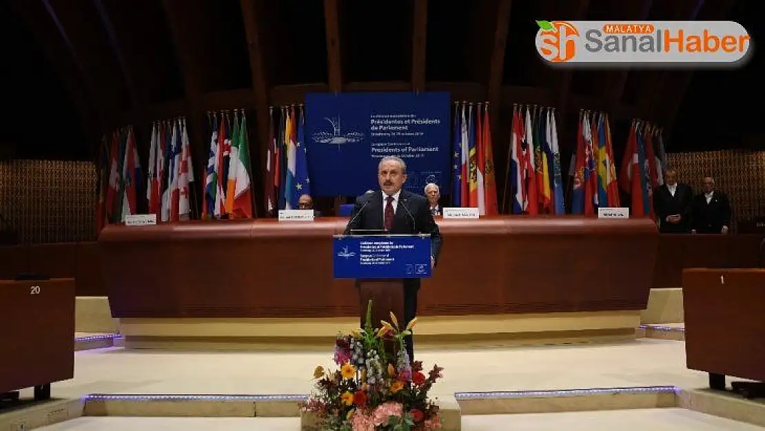 Meclis Başkanı Şentop, Avrupa Parlamento Başkanları toplantısında konuştu