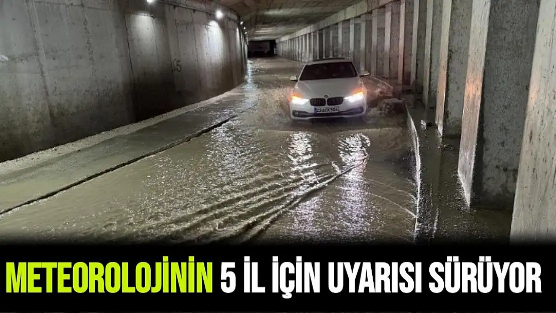 Meteorolojinin 5 il için  uyarısı sürüyor