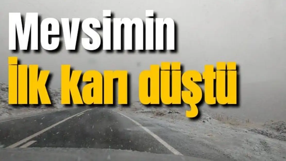 Mevsimin ilk karı düştü