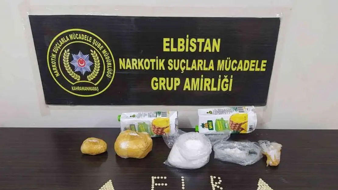 'Meyve suyu kutusuna gizlenen uyuşturucuya 3 tutuklama'
