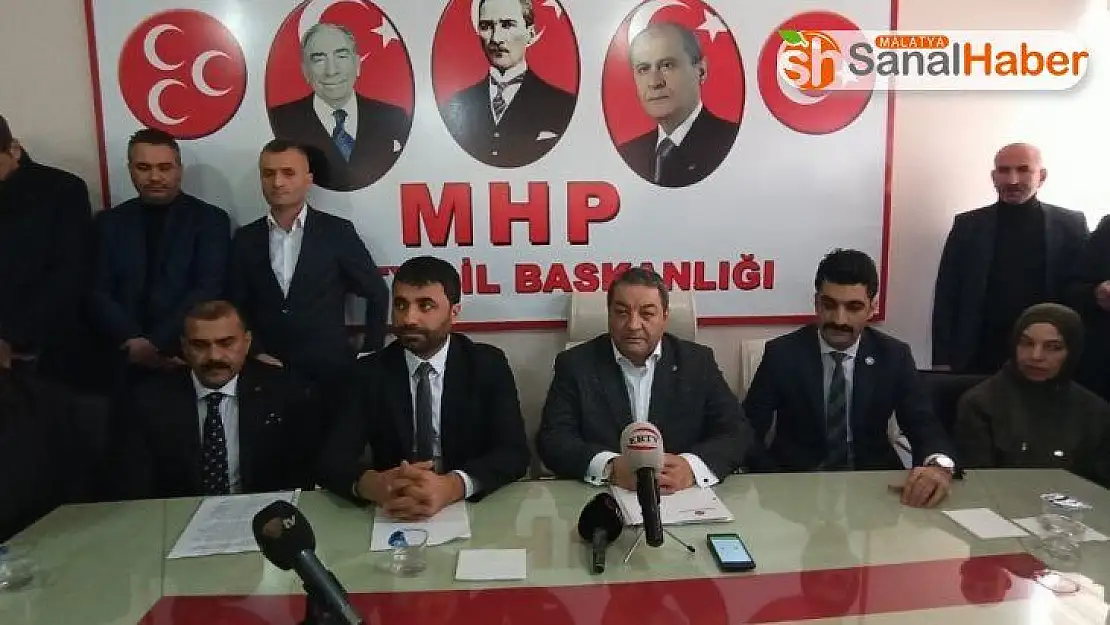 MHP Malatya´da  eski Başkansız Yeni Başkana görev töreni