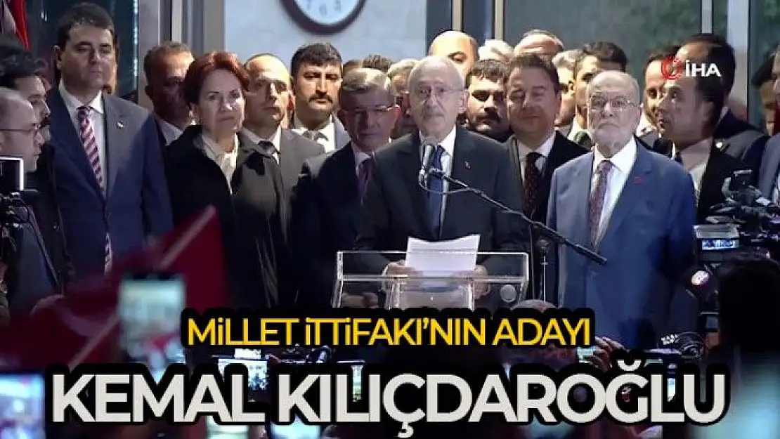 Millet İttifakı´nın adayı Kemal Kılıçdaroğlu oldu