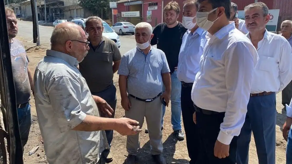 'Milletvekili Tutdere, demirciler çarşısı esnafıyla bir araya geldi'