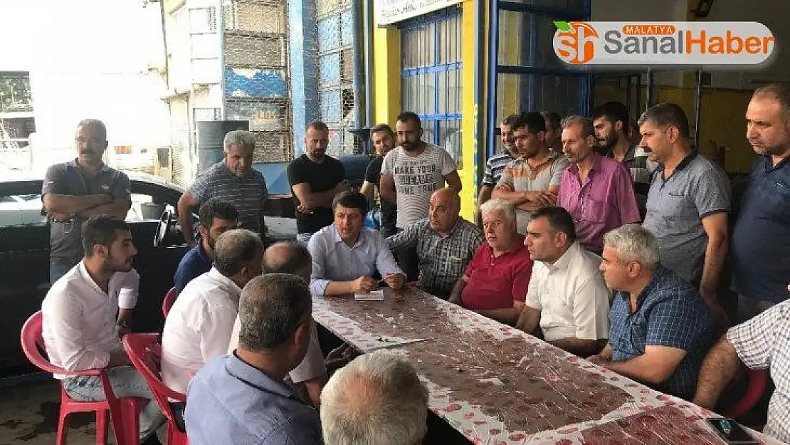 Milletvekili Tutdere esnafla yemekte buluştu